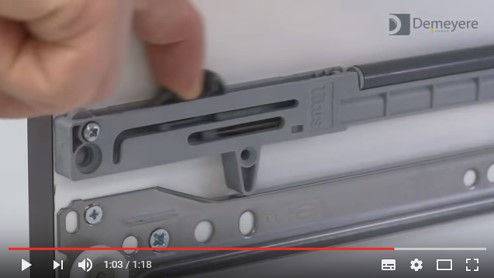 Setting up a drawer's damper