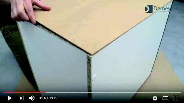 Setting up a fiber on top of the back of the furniture