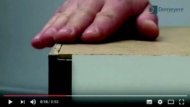 Setting up a fiber inside the back of the furniture