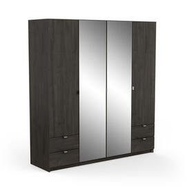 ARMOIRE 4PO 2MIR 4TIR 'MELLIE 2'