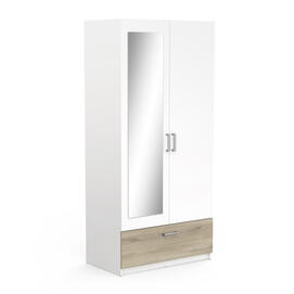 SCHRANK 2-TUERIG 1-SPIEGEL