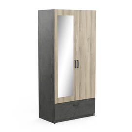 SCHRANK 2-TUERIG 1-SPIEGEL